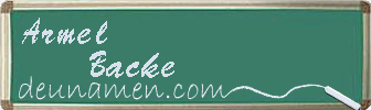 Armel Backe Visitenkarte
